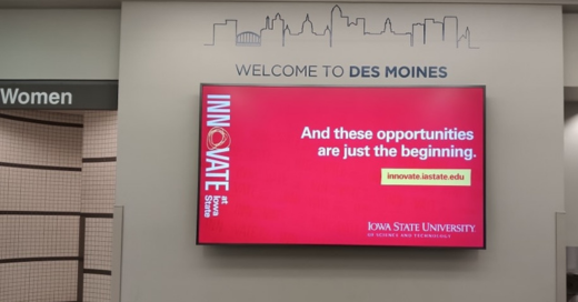 Departure Media Airport Advertising creates sense of place at Des Moines International Airport