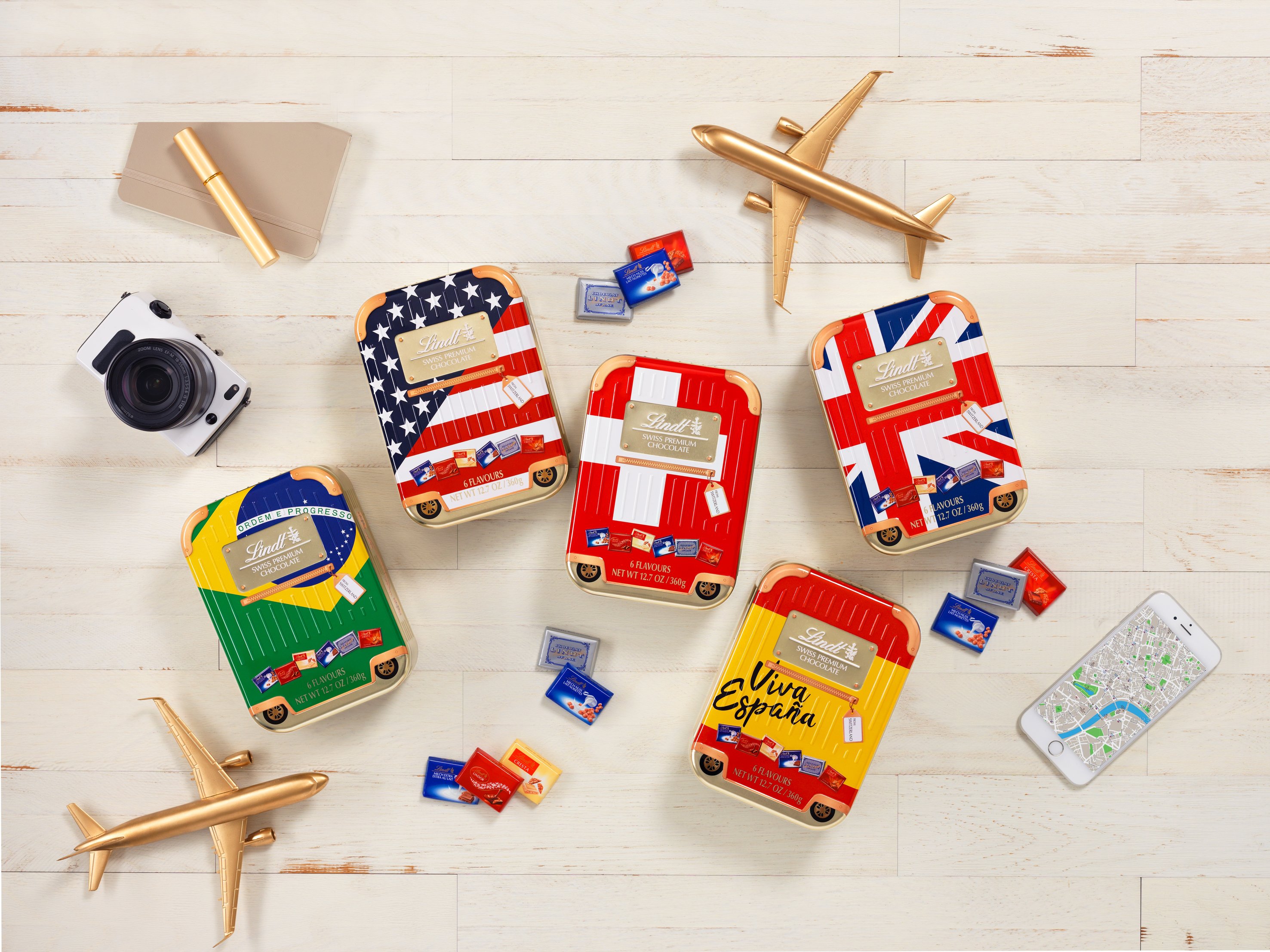 Lindt & Sprüngli Travel Retail takes shoppers around the world with the new World Traveller Collection