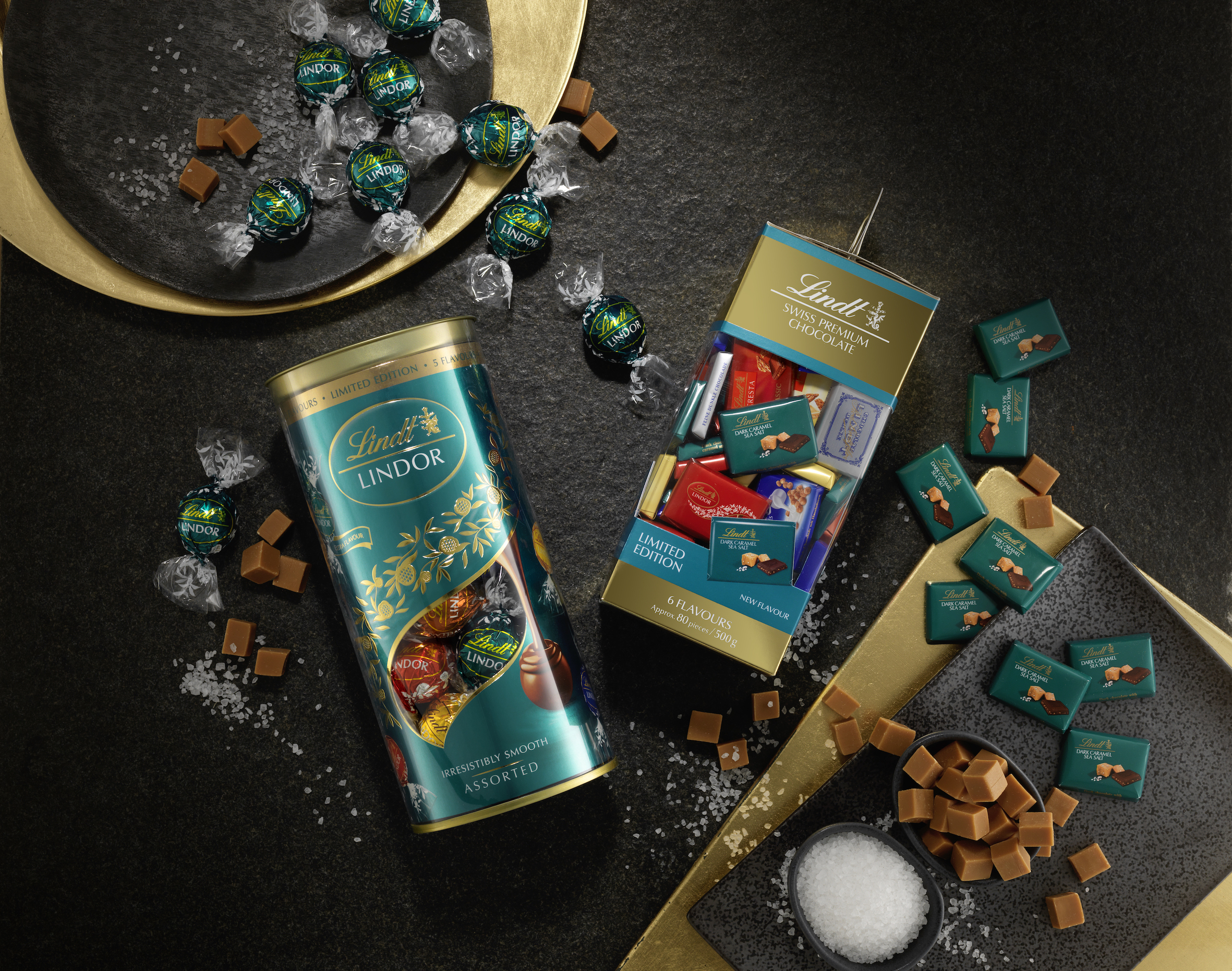 A global first – Lindt & Sprüngli Travel Retail and Gebr. Heinemann team up for exclusive edition LINDT Dark Caramel Sea Salt