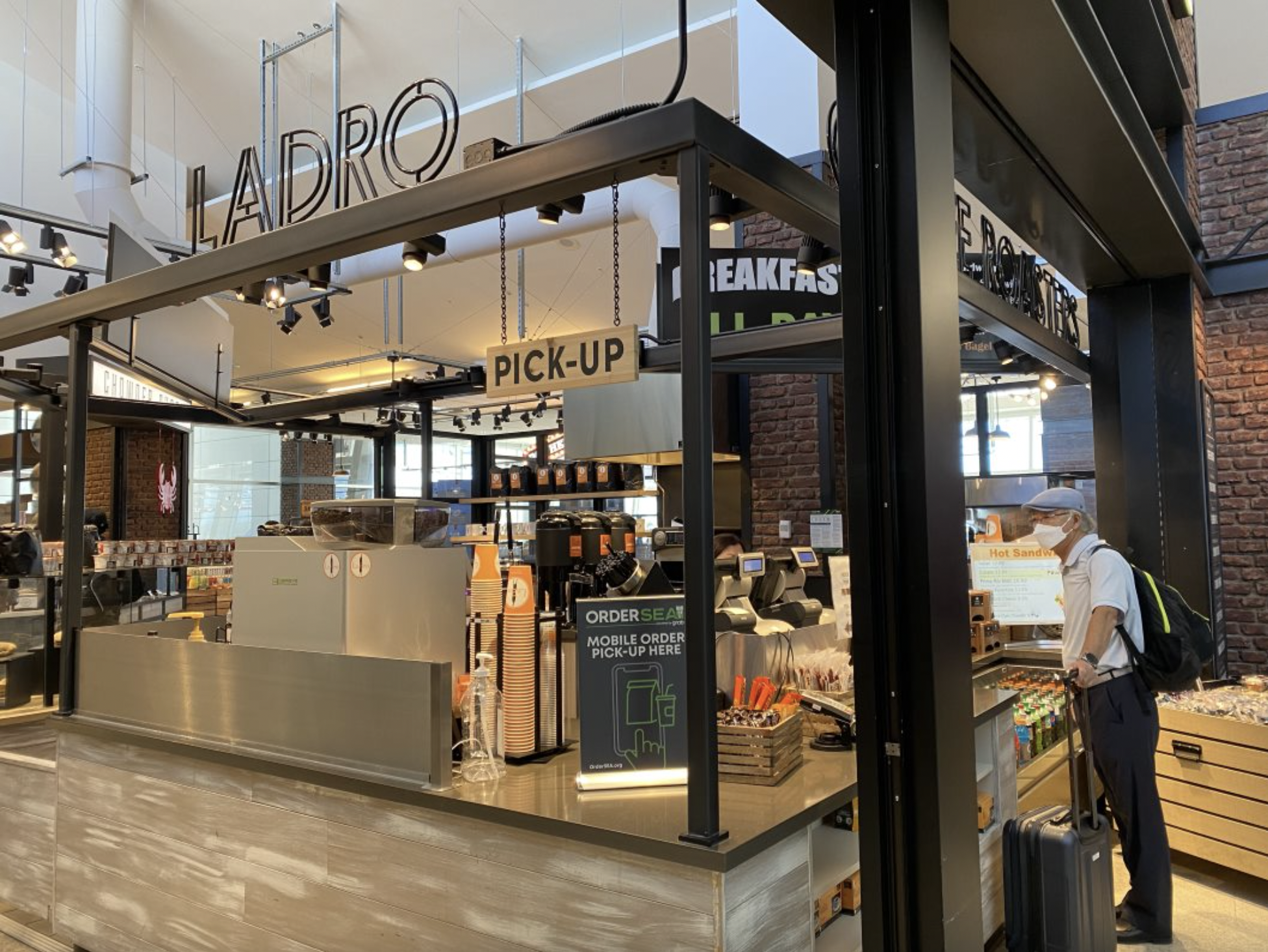 Mobile Food Ordering and Gate Delivery Onboard at SEA Airport