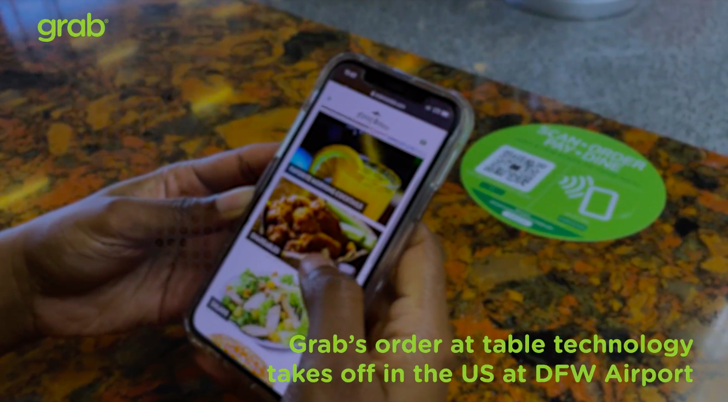 Grab’s order at table technology takes off in the US at DFW